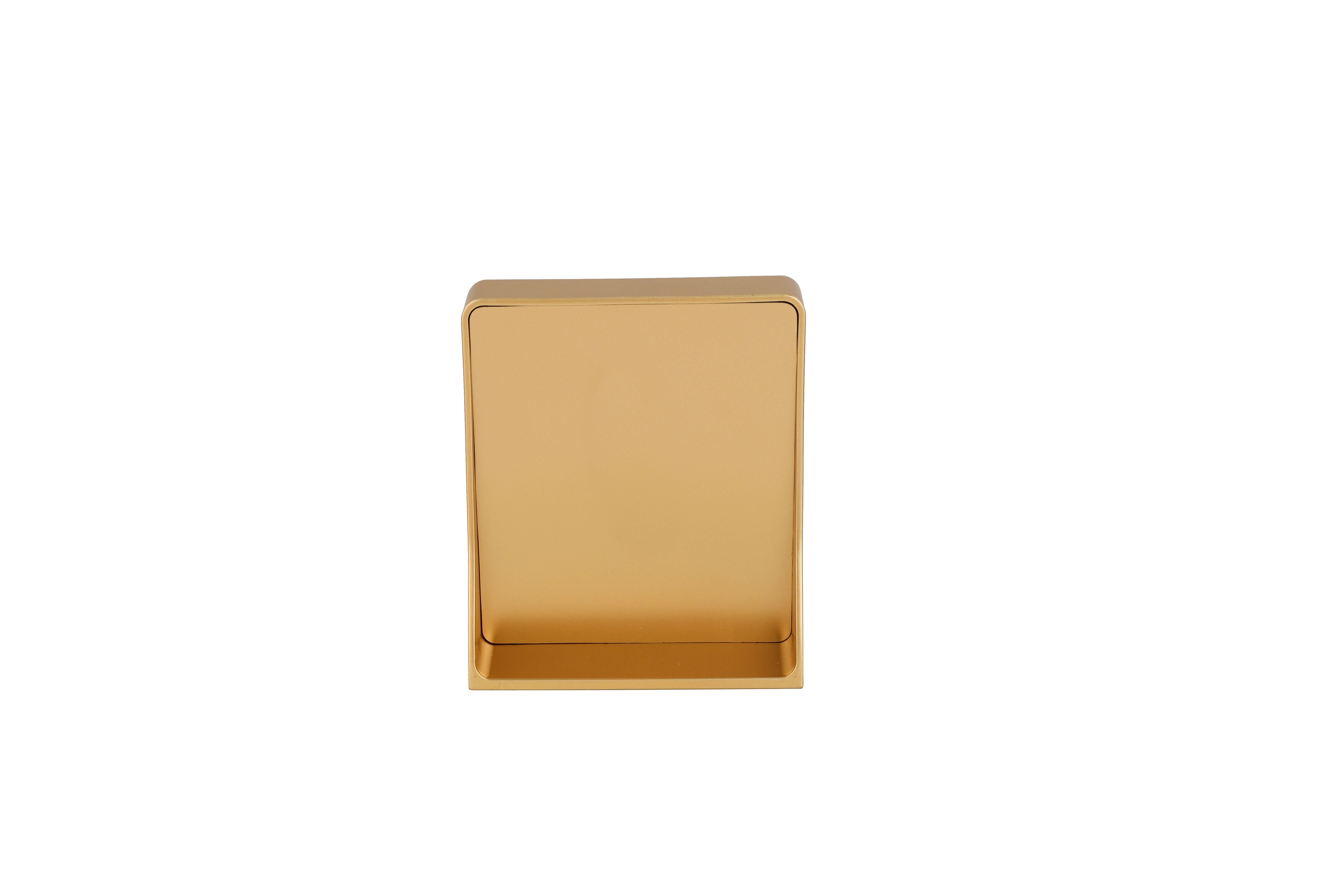 Lakshmi 24K Gold Foil Painting with Matte Gold Tabletop Frame, 3x4 Inches