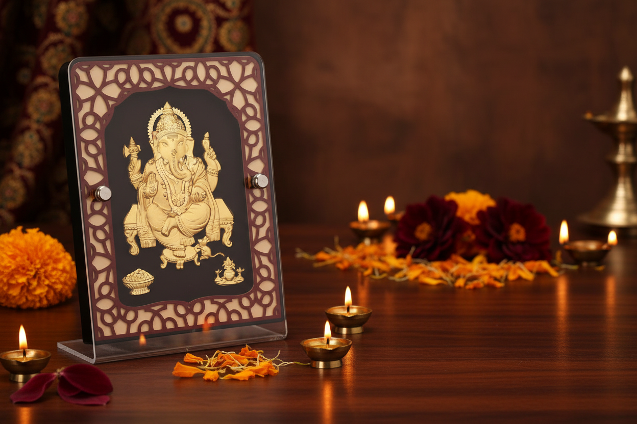 Ganesha Brown Frame Lifestyle