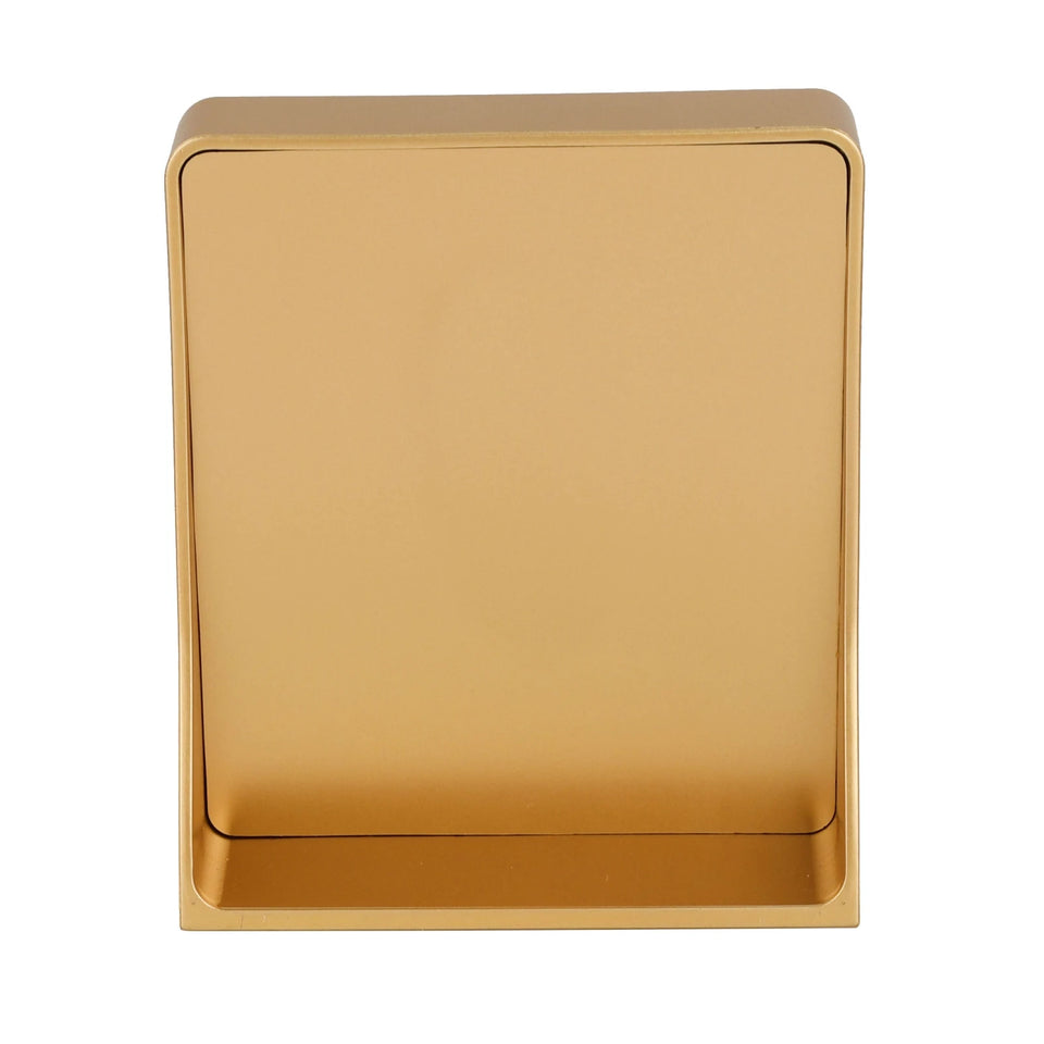 Lakshmi 24K Gold Foil Painting with Matte Gold Tabletop Frame, 3x4 Inches