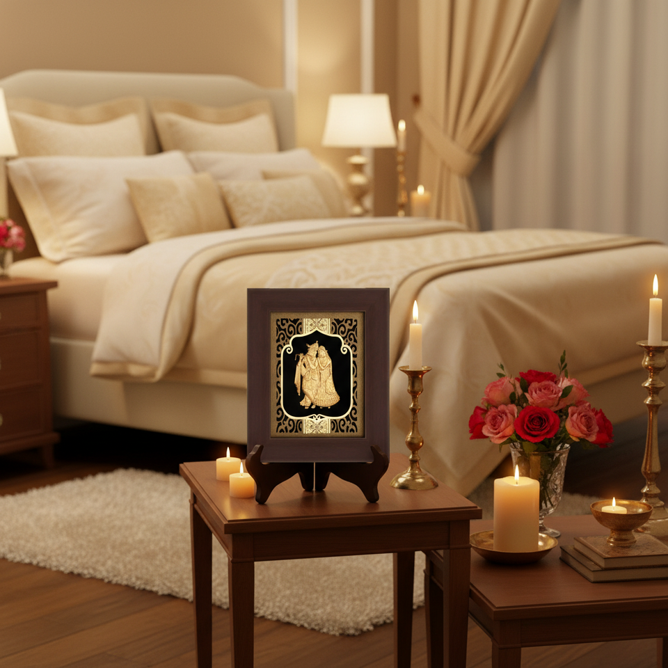 radha-krishna-24k-gold-foil-painting-6x7-master-bedroom-marital-harmony-vastu-moksha-craft
