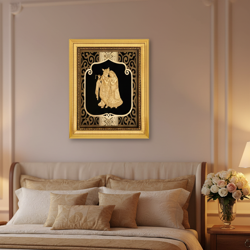 radha-krishna-24k-gold-foil-painting-8x10-master-bedroom-decor-lifestyle-moksha-craft