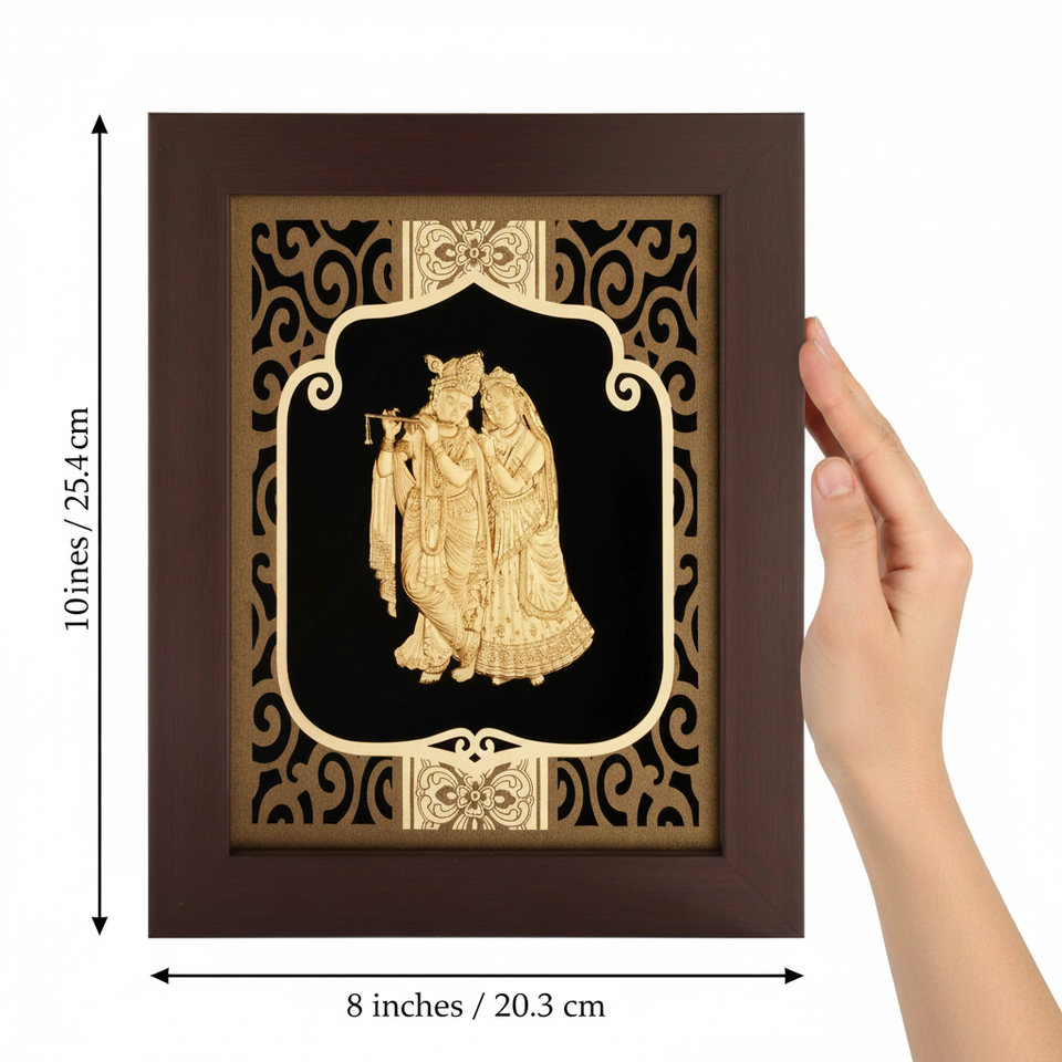 radha-krishna-24k-gold-foil-painting-size-reference-8w-x-10h-inch-scale-moksha-craft