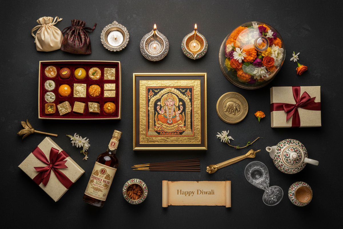 10 Premium Diwali Gift Ideas featuring 24K Gold Foil Hindu Deity Wall Art