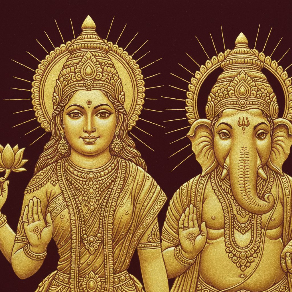 Lakshmi Ganesh Paintings