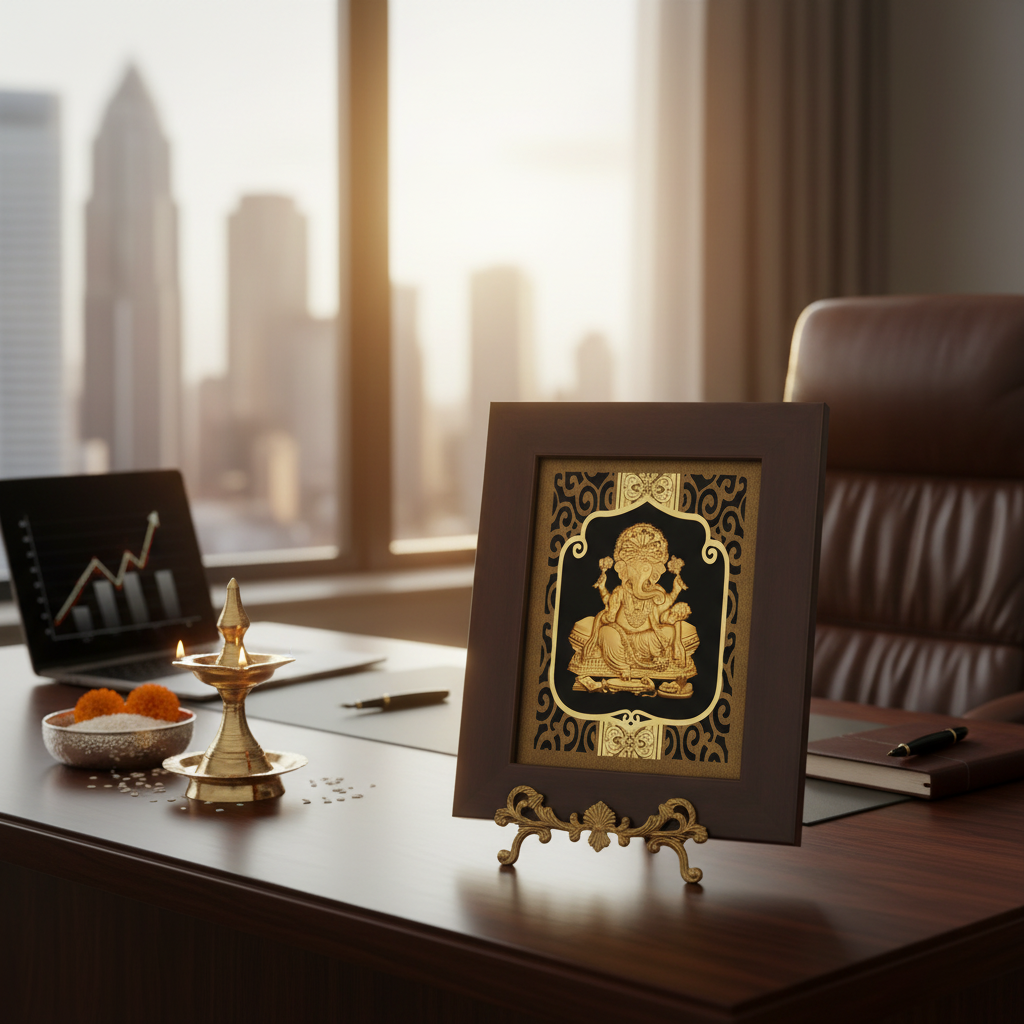 ganesha-ji-24k-gold-foil-painting-6x7-business-office-vighnaharta-new-venture-moksha-craft