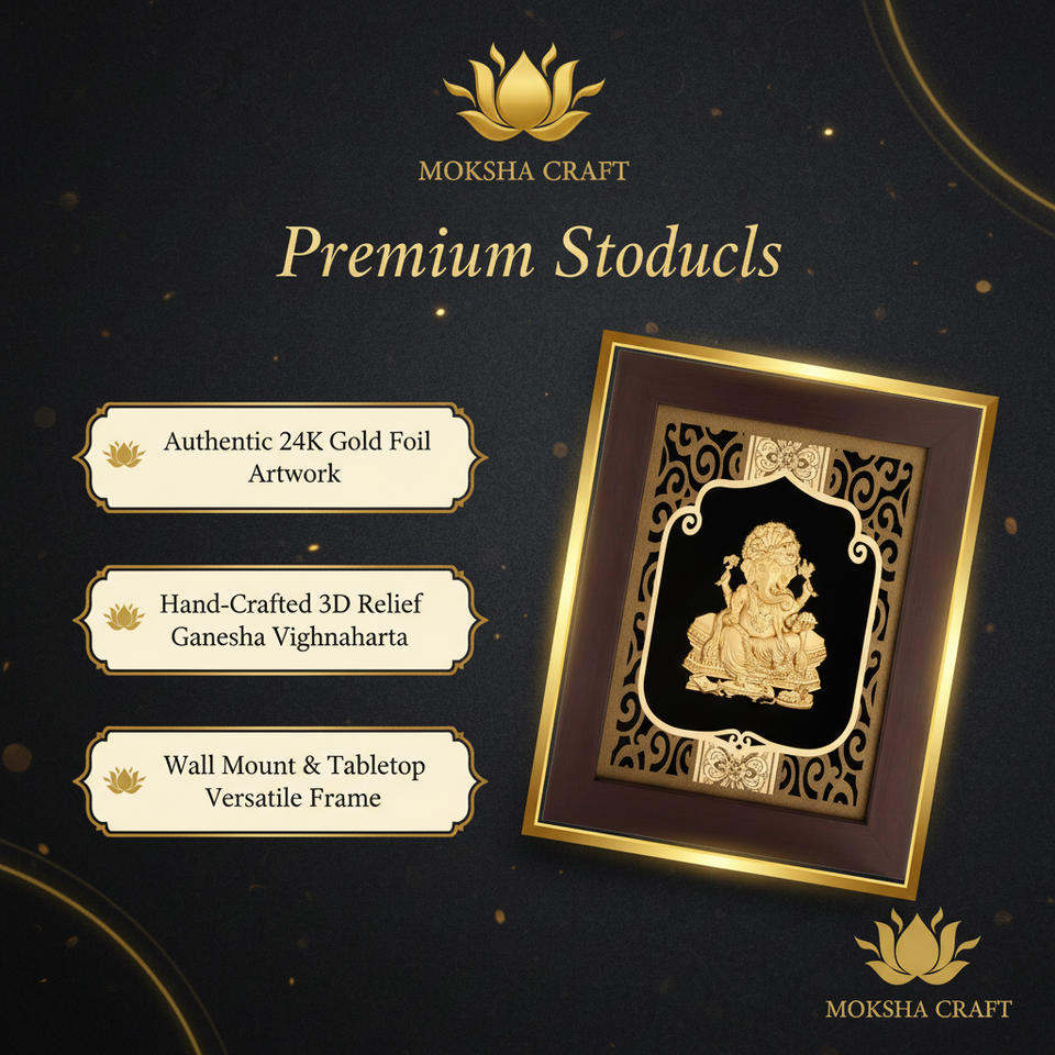 ganesha-ji-24k-gold-foil-painting-8x10-brand-infographic-moksha-craft