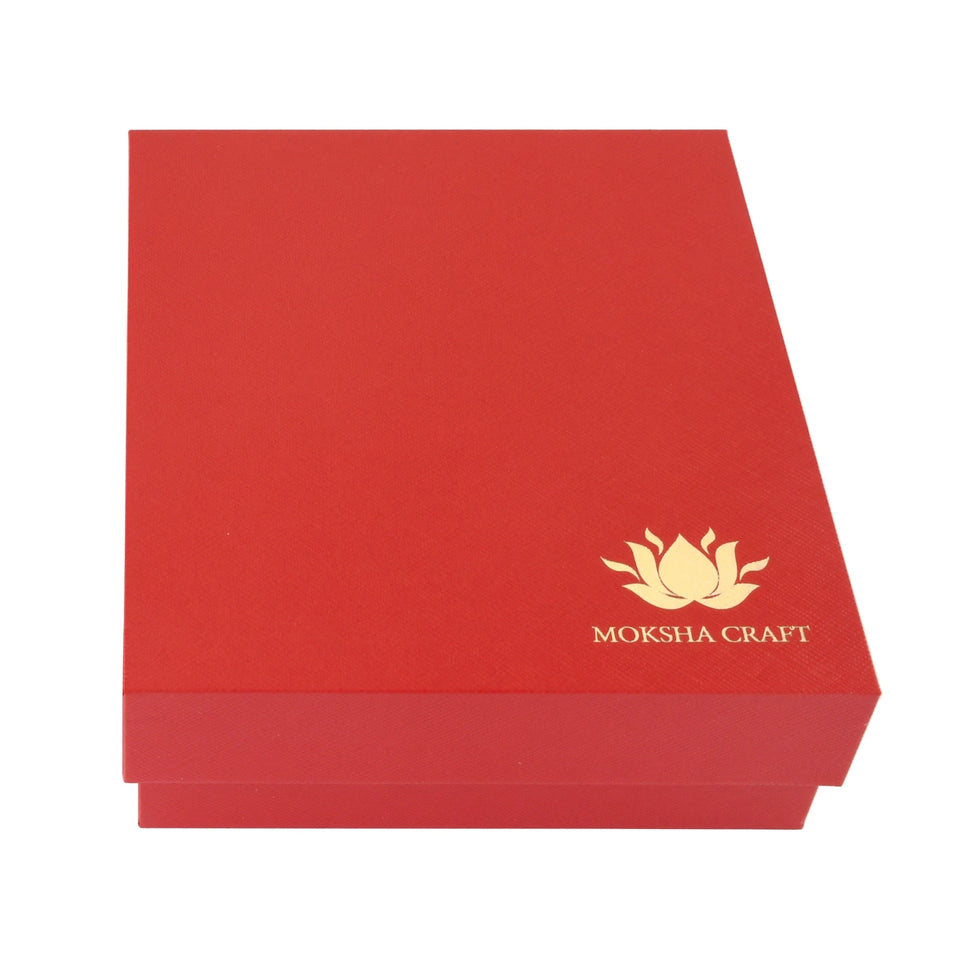 Guru 24K Gold Foil Painting with Matte Gold Tabletop Frame, 2x3 Inches