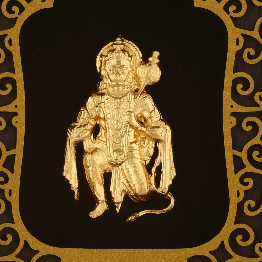 hanuman-ji-24k-gold-foil-painting-2x3-detail-close-up-3d-relief-moksha-craft