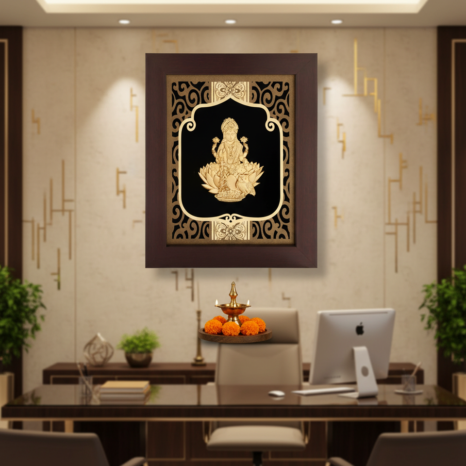 lakshmi-ji-24k-gold-foil-painting-8x10-business-office-prosperity-inauguration-moksha-craft