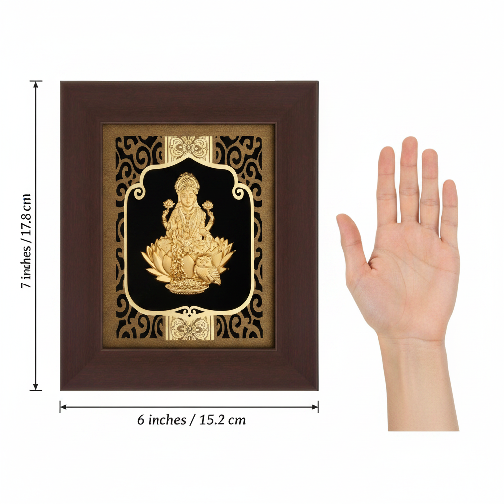 lakshmi-ji-24k-gold-foil-painting-size-reference-6w-x-7h-inch-scale-moksha-craft