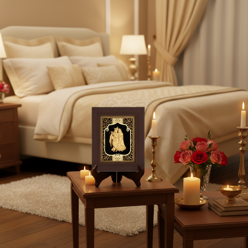 radha-krishna-24k-gold-foil-painting-6x7-master-bedroom-marital-harmony-vastu-moksha-craft