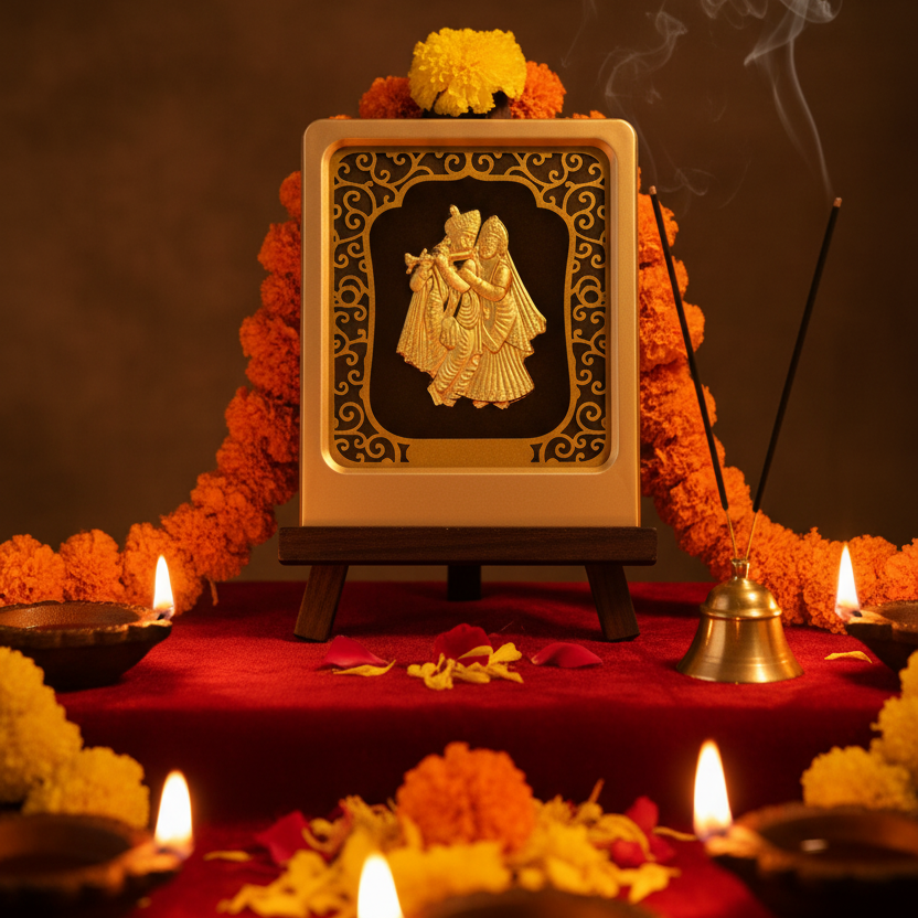 radha-krishna-24k-gold-foil-painting-home-mandir-pooja-room-lifestyle-moksha-craft