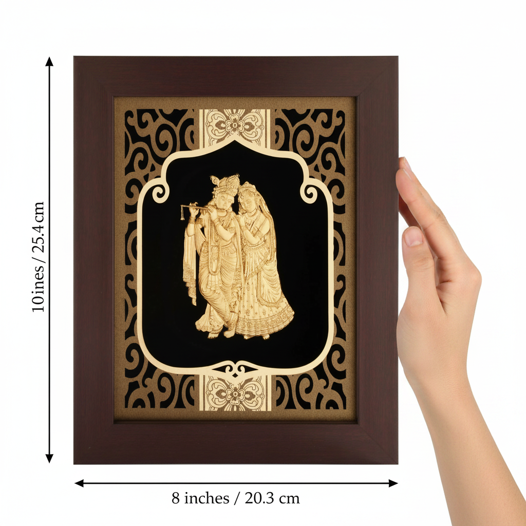 radha-krishna-24k-gold-foil-painting-size-reference-8w-x-10h-inch-scale-moksha-craft